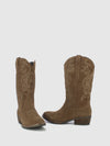 Botas Texanas em Taupe